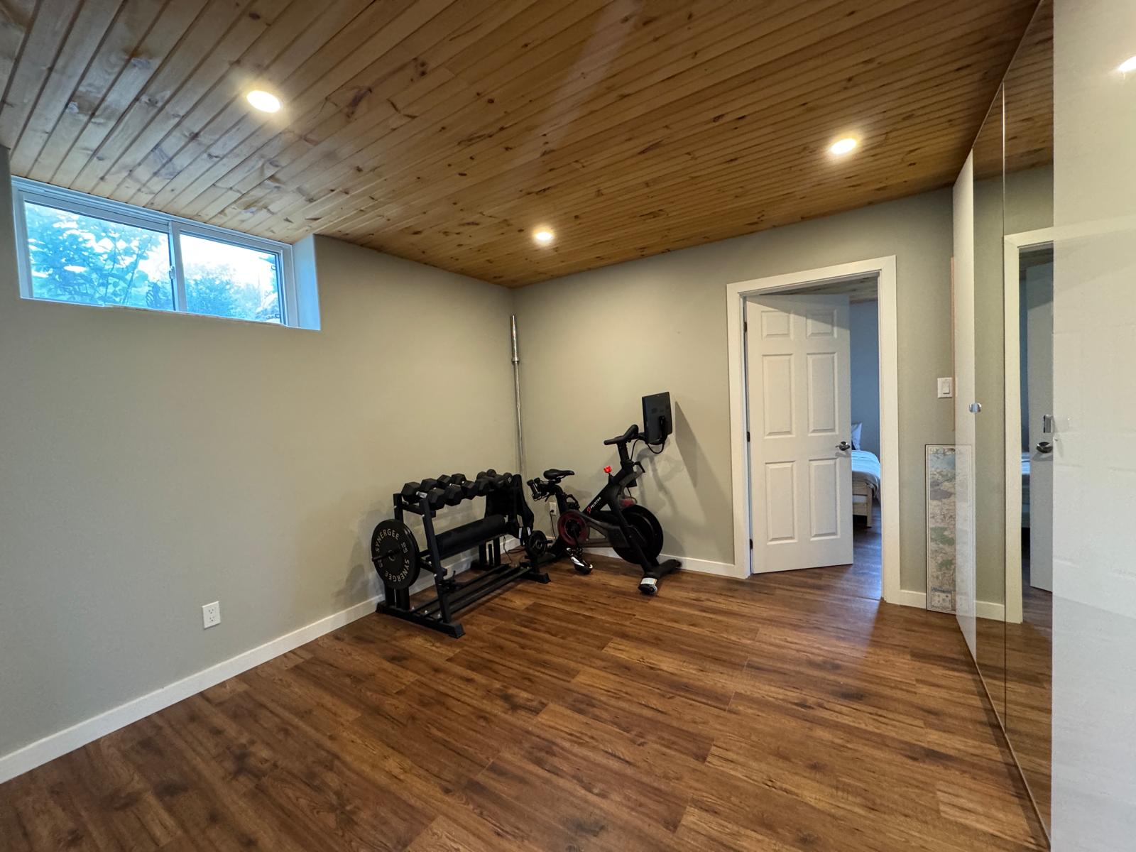 Basement rec room